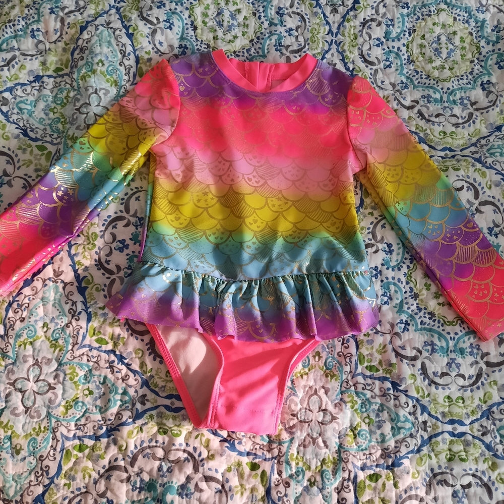Mermaid Bathing Suit: 4T
